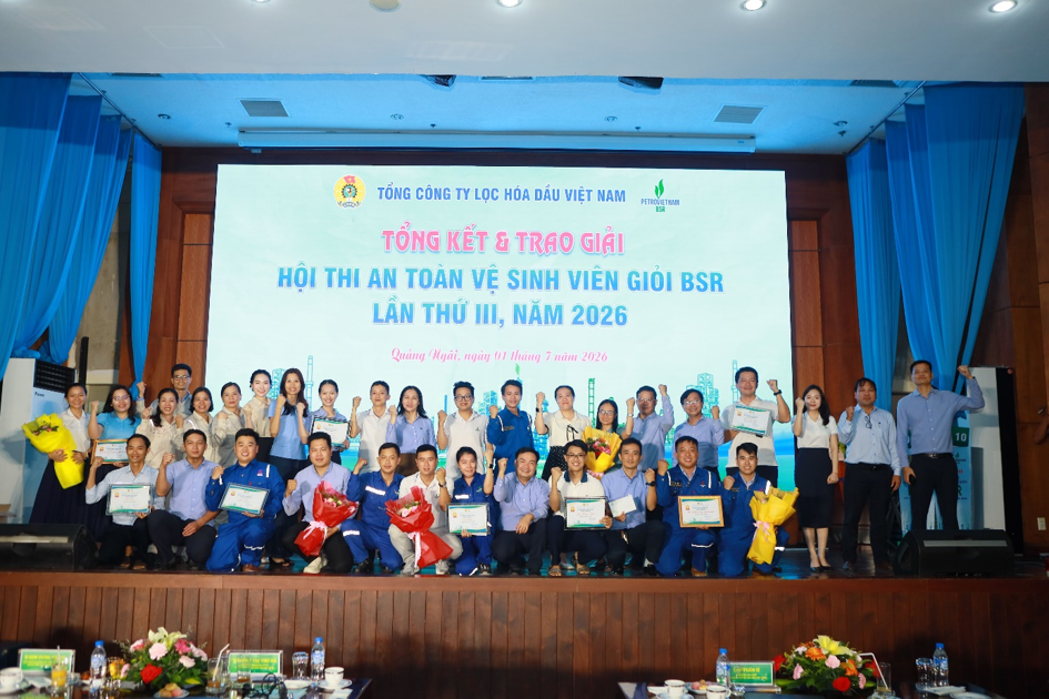BSPPT giành giải Nhất hội thi An toàn vệ sinh viên giỏi BSR lần thứ III, năm 2026
